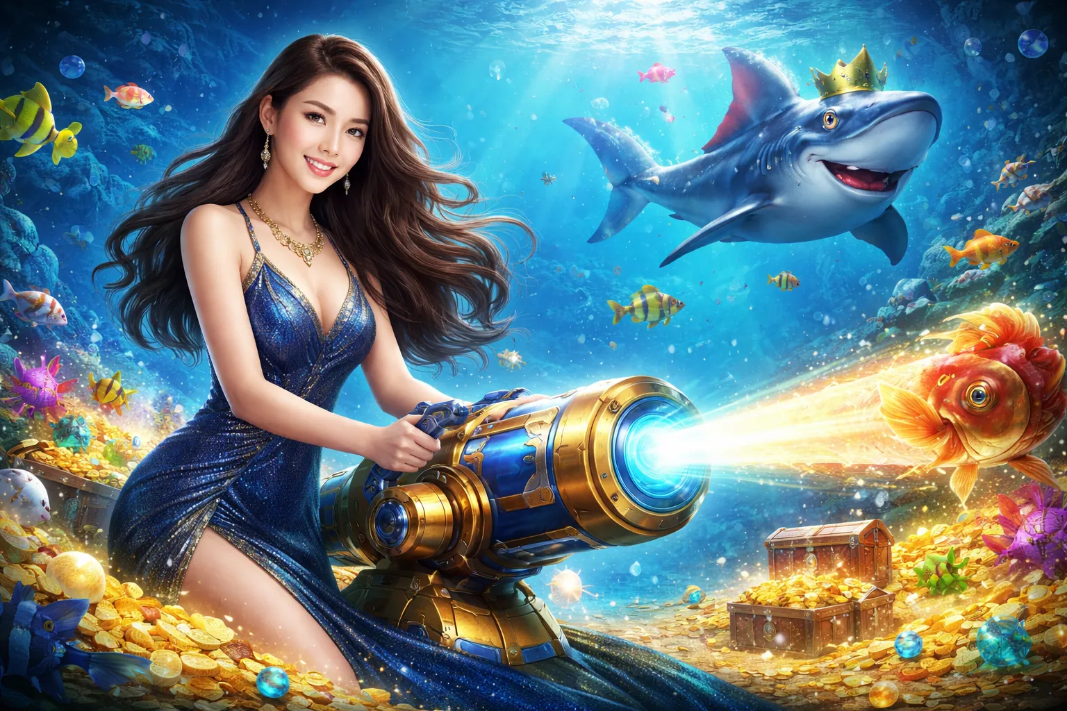 Hình ảnh nền hoành tráng thể hiện sự sôi động của sòng bạc trực tuyến boss88 casino